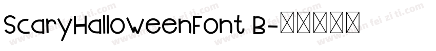 ScaryHalloweenFont B字体转换